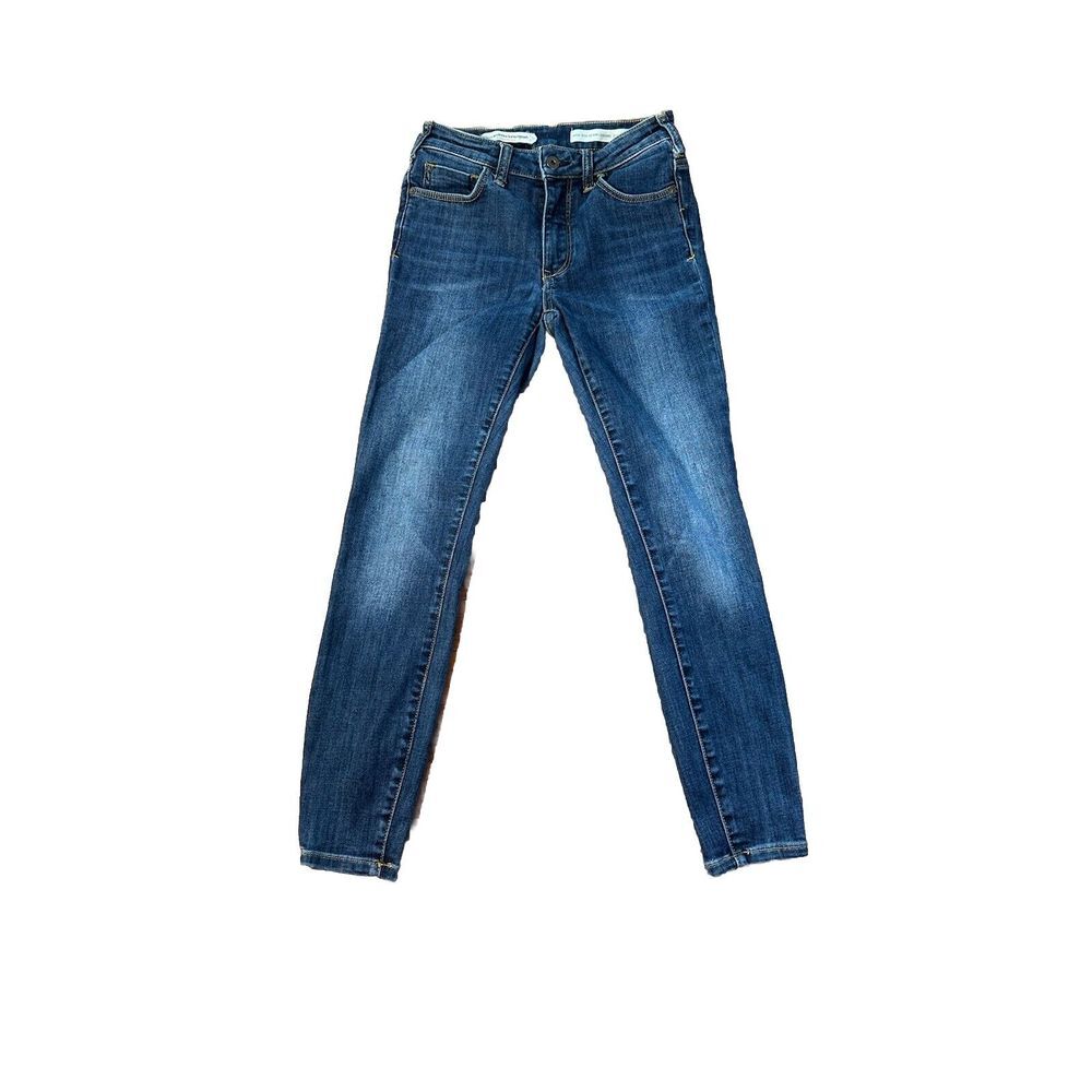 Anthropologie Pilcro and the Letterpress Blue High -Rise Skinny Jeans Size 27